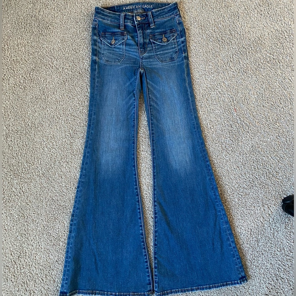 flared festival jeans